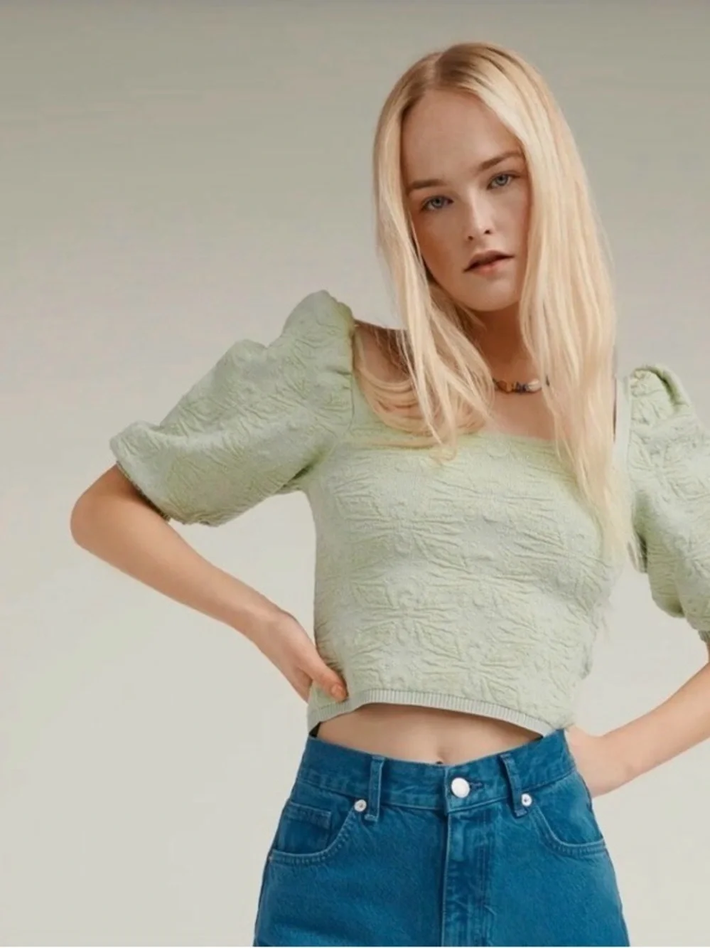 Zara Top Blouse Textured
